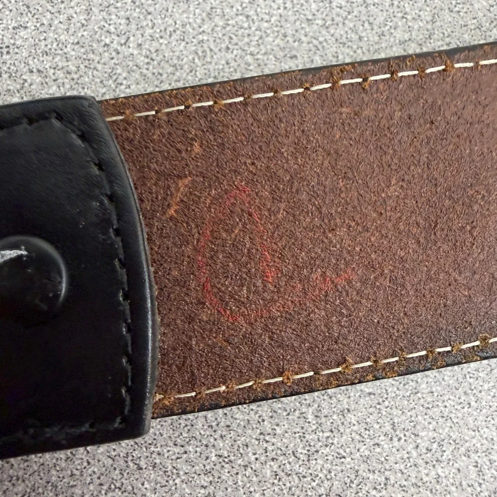 Nocona Belt Mens 44 Black Money Belt Basketweave Embossed Leather Zip N1012001